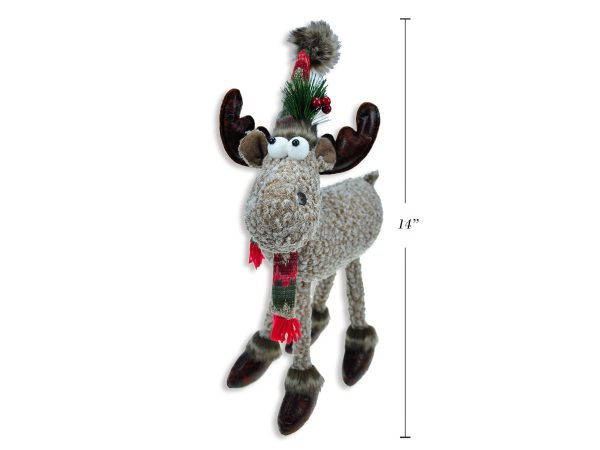 Christmas Country 4 Legs Standing Moose For Cheap